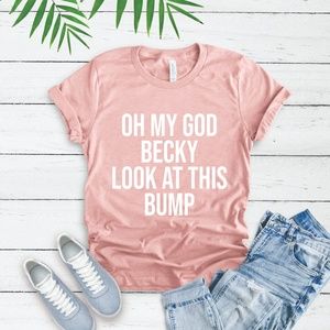 OMG LOOK AT THIS BUMP PREGNANCY ANNOUNCEMENT SHIRT